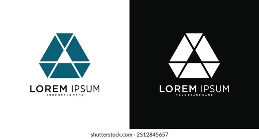 Company logo design elements, abstract triangle. Premium Vector