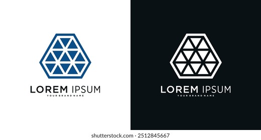 Company logo design elements, abstract triangle. Premium Vector