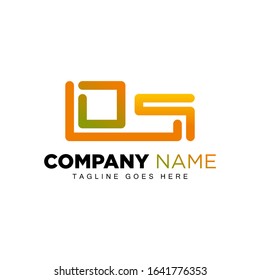 the company logo design has several orange and yellow lines