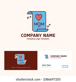 Company logo design with name based on mother's day vector 