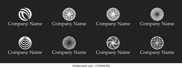 Company logo design set vector art