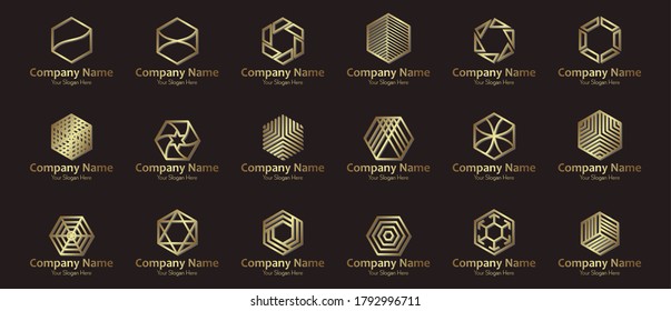 Company logo design set vector art