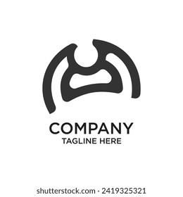 Company logo design simple concept Premium Vector