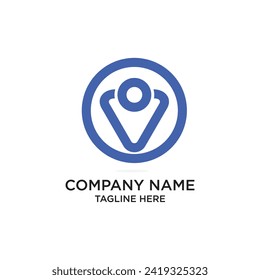 Company logo design simple concept Premium Vector