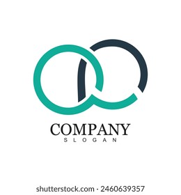 Diseño de logotipo de la empresa concepto simple Vector de Premium