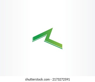 Logo-Design des Unternehmens, Vektor Green und Linienform-Logo