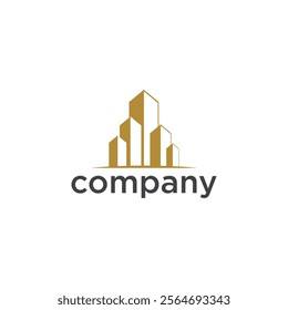company logo design vector icon element template real estate property and business corporate
