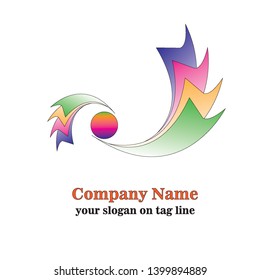 company logo design white background vector 