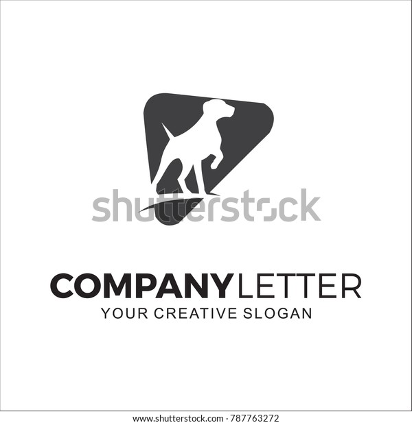 Company Logo Dog Stock Vector (Royalty Free) 787763272