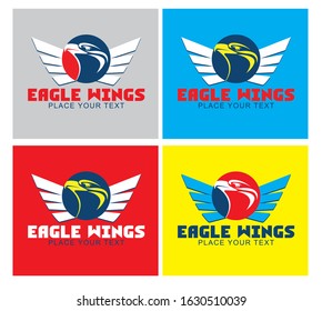 Company Logo, eagle wings logo vector