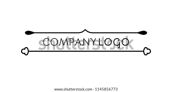 Company logo.
Flourish symbol. Original dividers. Abstract element for template.
Vector illustration, flat
design
