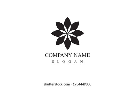 Company logo, flower logo, logo free vector logo design