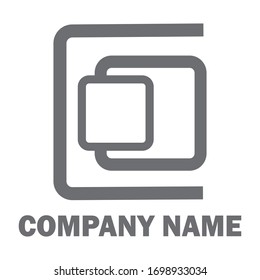 Company logo with a geometry style. Logos for shipping companies, cruise ships, mining companies or technology