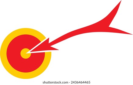 Company logo with goal theme.
