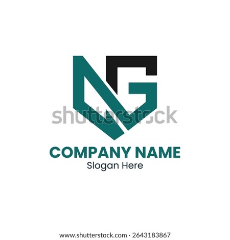 Company logo with a green letter q and a black letter g forming a shield shape on a white background
