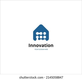 company logo Home with technology.abstract.garder. suitable for any company.vector logo