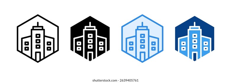 Company Logo Icon Set Multiple Style Collection