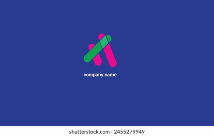 company logo icon vector with background