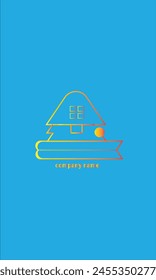 Vector de logotipo de la empresa con fondo