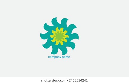 Vector de logotipo de la empresa con fondo