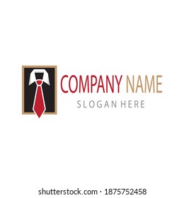 company logo illustration suit template color design vector identity