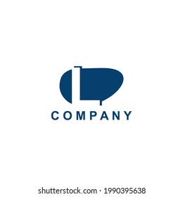 Company Logo Initial Letter L Negative Space  vector design for business brands identity