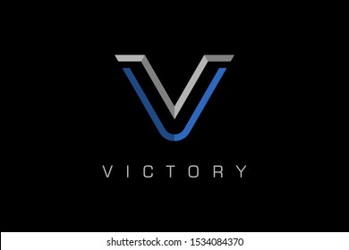 Company Logo Initial Letter V Vector Logo Concept