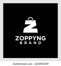 company logo with the initial Z in the shopping company