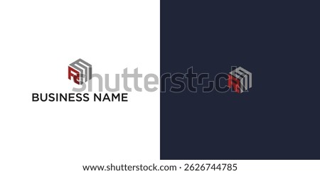 Company Logo with Initials RM – Modern and Minimalist Monogram Design for Branding and Corporate Identity