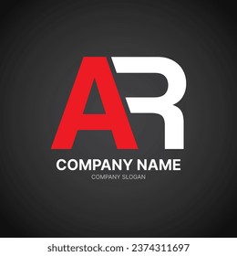 Company logo for letter A and R