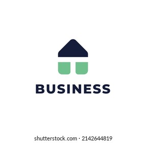company logo letter T with house. abstract. suitable for any company.vector logo