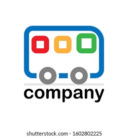 company logo is like a bus shape