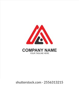 company logo ma initial icon with creative vector illustration