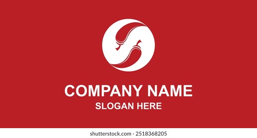 Logotipo de la compañía con un concepto moderno, Vector