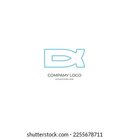 logotipo de la empresa, diseño de logotipo moderno plantilla vectorial, color azul, diseño del logotipo de la empresa, diseño de camisetas.