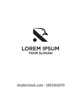 company logo with modern eagle concept symbol
