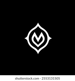 company logo on black background