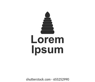 Company logo with pyramid