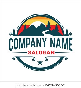 Company logo, Round logo, Monogram logo 