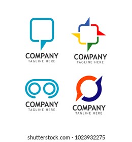Company Logo Set Vector Template Design
