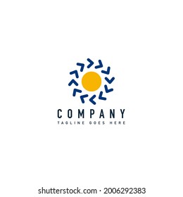 Logo de la empresa vector de diseño simple