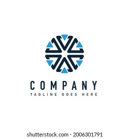 Firmenlogo, einfache Design-Vektorgrafik