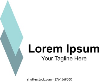 company logo with a simple shape. creative logo design.