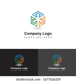 Company Logo  Square logo design template.