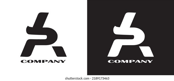Company logo the symbol PA black and white