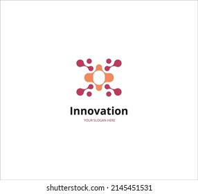 resumen de tecnología del logotipo de la empresa. adecuado para cualquier logotipo de empresa.vector