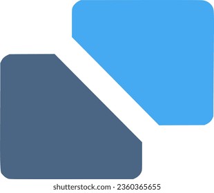 Company logo template featuring a geometric square shape with blue hues.