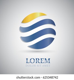 Company logo template, modern vector design.