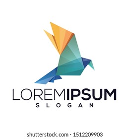 Company logo template, paper bird, free for you