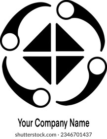 Company Logo, True Black Icon